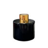100ml doftflaska svart blank med lock guldfinish