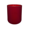 Küünlaklaas punane matt 260ml, h88 x d80 mm