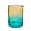 Kynttilälasi Ombre oranssi-sininen 280 ml, h96 x d80 mm