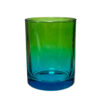 Kynttilälasi Ombre vihreä-turkoosi 280 ml, k96 x d80 mm