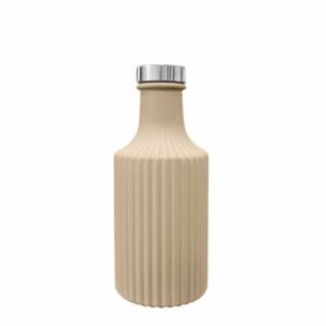 150ml mājas smaržu pudelīte svītrainais kapučīno samts ar vāciņu sudraba sudraba krāsā