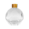 200ml flat home fragrance bottle with cap gold