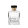 Bottle with black stopper for home perfumer, square 100ml
