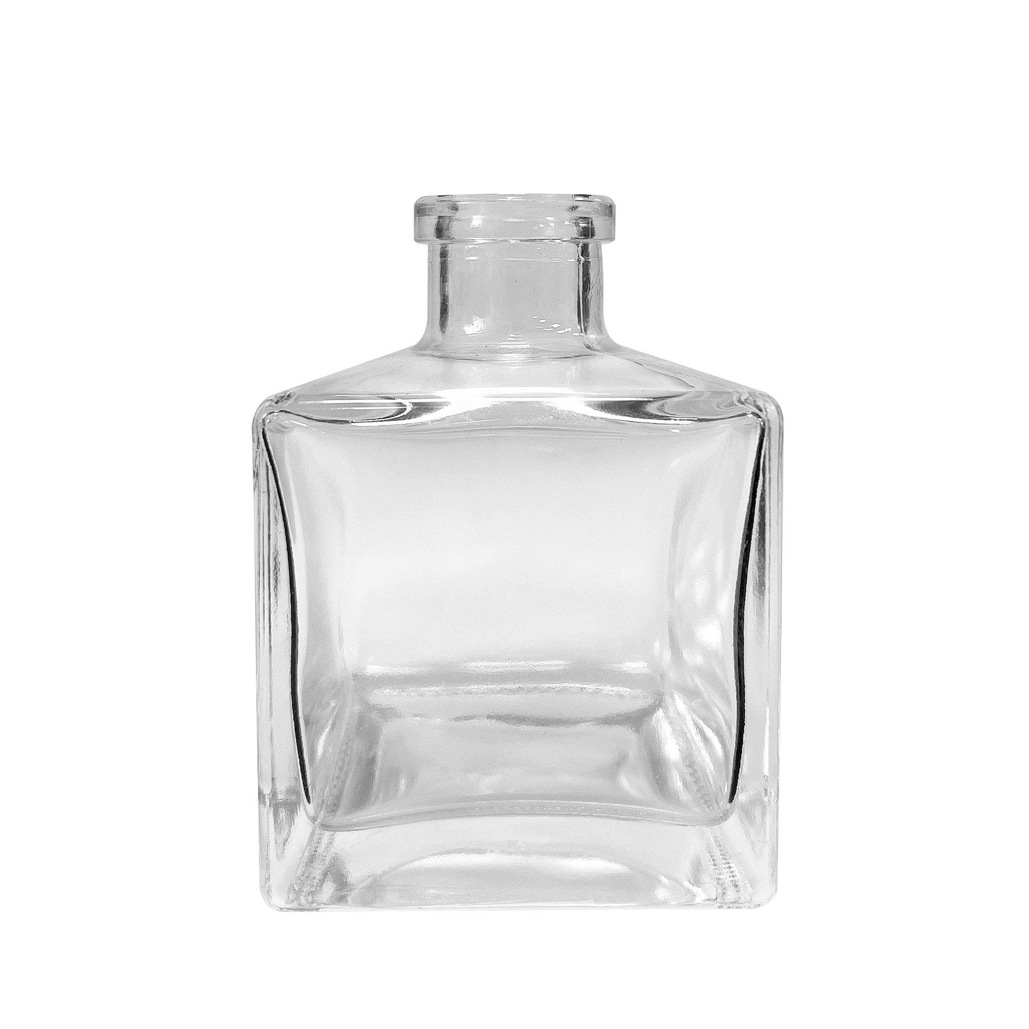 Bottle with black stopper for home perfumer, square 175ml_1