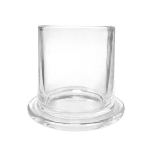 N10060 Läbipaistev küünlaklaas alusega 200ml h70mm d72_90mm
