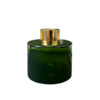100 ml home fragrance, forest green with a glossy finish, with a gold cap