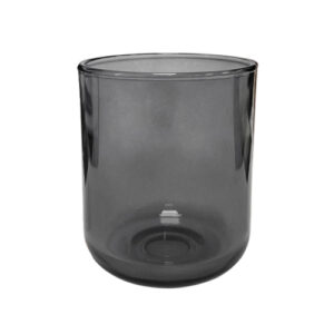 K10 022 Glass Candle Jars, Graphite, 260 ml