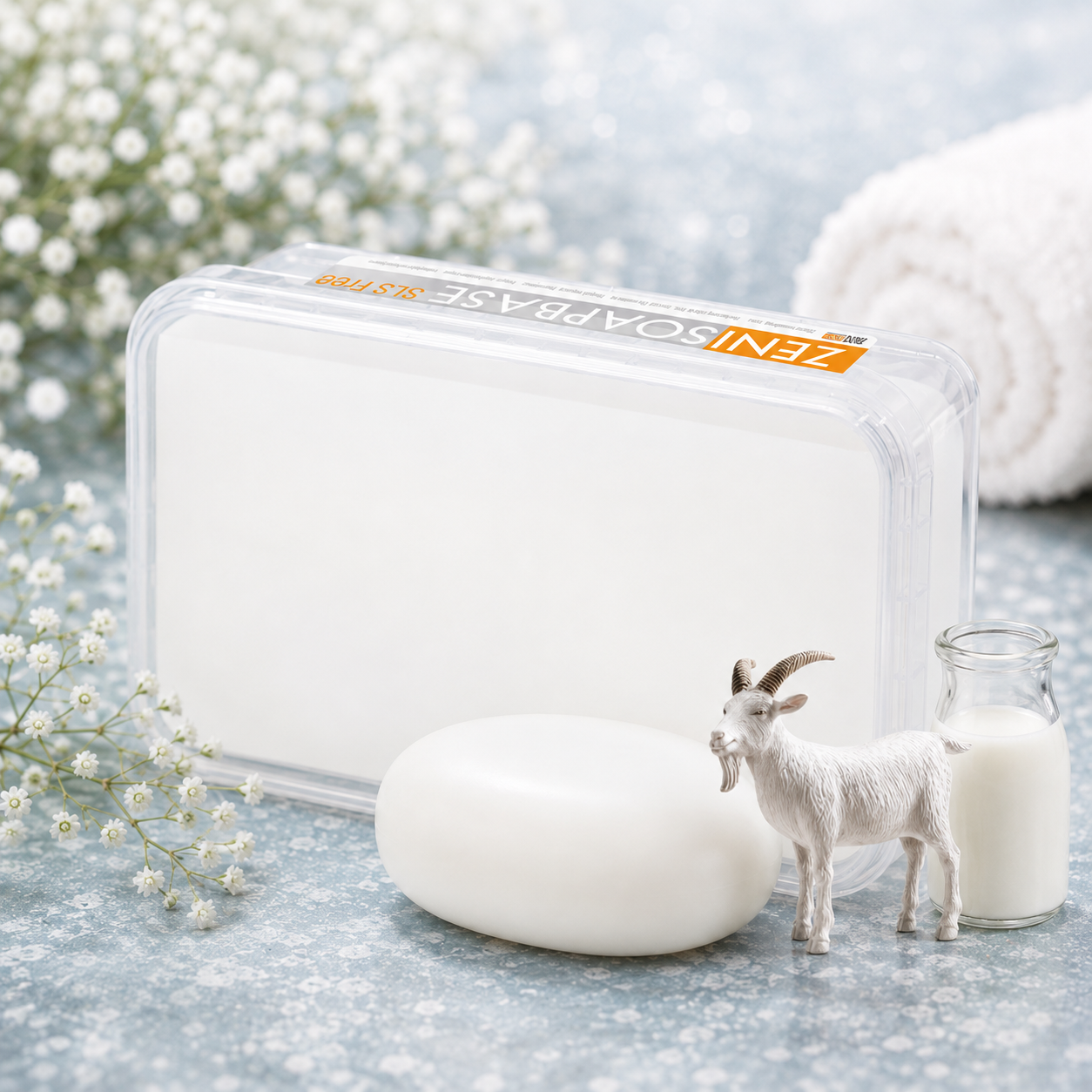 Zenisoapbase seebimass SLS Free Goatsmilk White